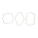 3pcs Fondant Cookie Cutters Stainless Steel Baking Tools Cakes Decor Tool