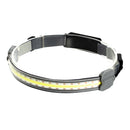 LED USB rechargeable headlight fish bright waterproof head flashlight headlight