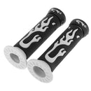 Universal Motorcycle Moped Scooter Handlebar Grip Replacement White
