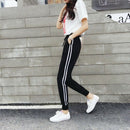 Summer Spring Casual Pants Sportswear Trousers Woman Haren Pants Double Str N1G5