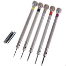 0.8-1.6mm 5pcs Precision Flat Blade Slotted Screwdriver Watch Repair Tools