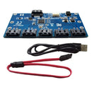 SATA 1 to 5 Hard Disk Adapter Card Motherboard SATA Port Multiplier Support U2X5