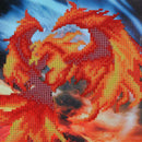 5D DIY Diamond Painting Embroidery Phoenix Pattern Round Drill Decor Gift
