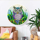 Owl DIY Diamond Painting Pink Tassels Special Shape Drill for Home Pendants