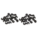 20pc Bicycle Rotating S-Hook Mountain Bike Brake Gear Buckle Cable Clips Holder