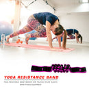 Yoga Resistance Band Indoor Gym Elastic Band Fitness Equipment (Rose Red) A