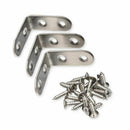 90 Degree Right Angle Brackets Stainless Steel Corner Braces with Screws, 1 X4W5