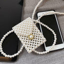 Retro Girl Elegant Pearls Shoulder Handbags Women Beads Small Crossbody Bag