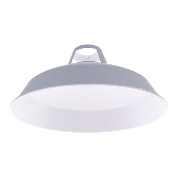 2 Pcs Industrial Retro Iron Pendant Lamp Shade For Corridor Cafe Bar Grey