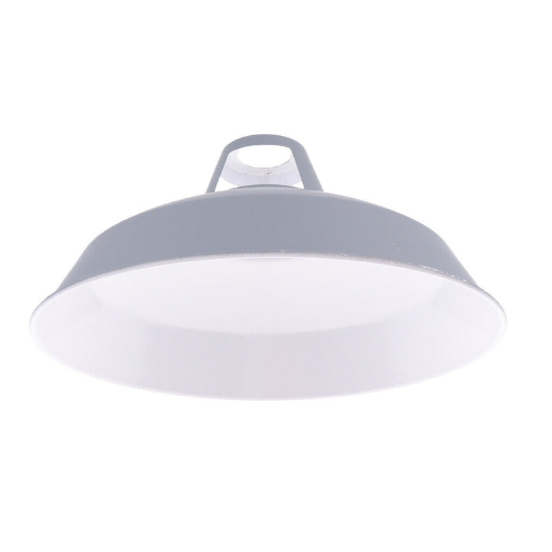 2 Pcs Industrial Retro Iron Pendant Lamp Shade For Corridor Cafe Bar Grey