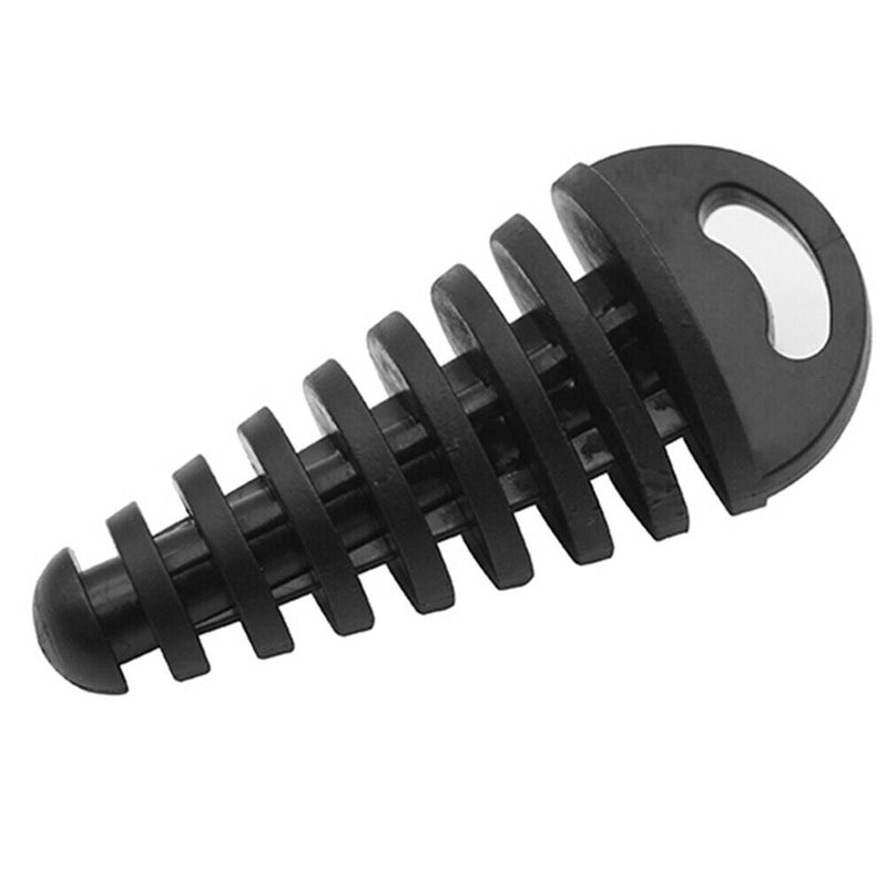Motorcycle Exhaust Pipe Air-bleeder Plug Muffler Wash Plug Small (Black)
