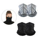 4Pcs Cycling Face Cover Balaclava Headscarf &Filter Pad Unisex UV Protection