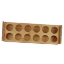7/12 Holes Random Bamboo Cup Holder Organizer Rack Beer Glass Container Stand