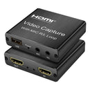 1080P HDMI Game Capture Device with Mic R/L Loop USB Video & Audio Card Adapter