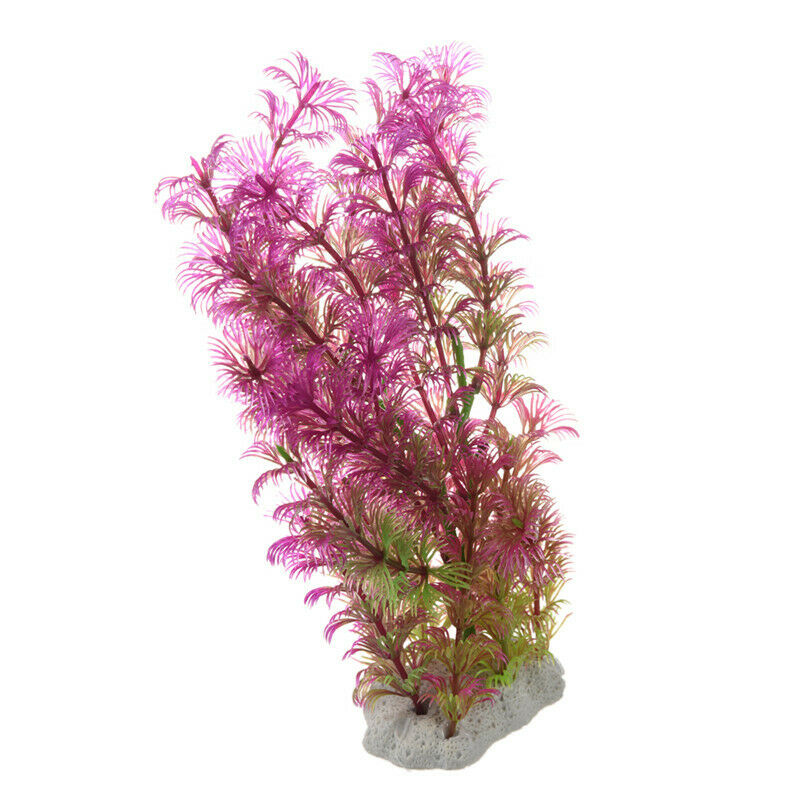 Artificial Plant 15-20 cm Aquarium Decoration Water Plant purple + green