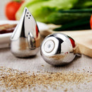Droplets Shape Stainless Steel Cruet Bottles Seasoning Salt Shaker Cans Pep