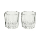 2018 Crystal Glass Nail Art Acrylic Dappen Dish Cup Liquid Powder+ Lid Tools AU