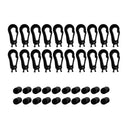 20pcs  Shock Elastic Cord End Karabiner Hooks Fits 5mm Rope