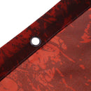Red Santa Claus Print Shower Curtain Polyester Waterproof Bath Curtain Set