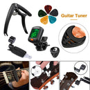 9pcs String Winder Tuner Capo Professional Guitar Accessories Kit Finger Picks