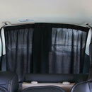 2Pcs Luxury Black VIP Car Van SUV Window Curtain UV Sunshade Visor Kit Universal