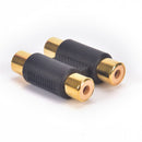 Double 2 x RCA Phono Coupler Female to Female Audio Video Connector Adaptor G ES