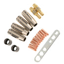 19pcs Mig Welding Torch MB 15AK Accessories Kit Brass Nozzle and Contact Tips