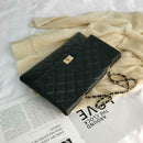 Fashion Women Shoulder Messenger Handbag Chain Leather Evening Bag (Black) A