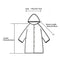Women Raincoat Clear Lightweight Waterproof Rain Coat Jacket Reusable Rain