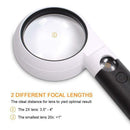 Magnifying Glass With 10 Dimmable Led Lights By Magdisc,5X 20X Handheld Mag L4I2
