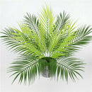 9 Heads Artificial Fern Bouquet Palm Leaves Green Plastic Plants Home Decor new.
