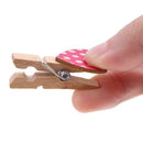 50pcs Love Heart Small Wooden Clothespin Craft Clips DIY Photo Cards Peg