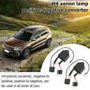 2x LED Polarity Converter Negative Switch Harness Adapter for H4 Xenon Lamp