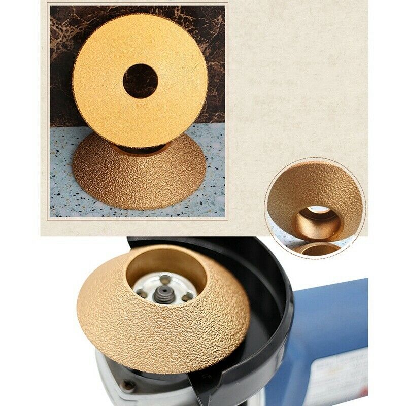 Brazing Diamond Angle Grinder Stone Grinding Wheel 45 Degree Bevel Edge Mar R9Y5
