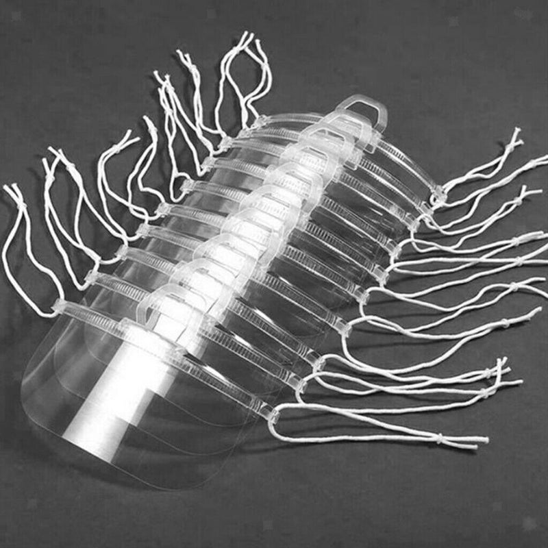 Set of 10 Face  Guard Clear Goggles Face Cover Mouth  Windproof