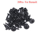 20Pcs Bumper Fastener Rivets Trim Clips Push Type or Renault Clio Megane Espa BX