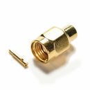 10pcs SMA Male Plug Solder For Semi-Rigid RG402 0.141" Cable RF Connector S6 ï¼D