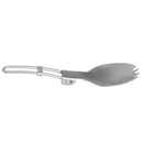 Portable Outdoor Camping Cookware Cutlery Folding Titanium Spork Spoon Fork