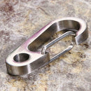 Titanium Ti TC4 Outdoor Key Carabiner Keyring Keychain Holder (Ti Color)