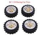 4Pcs RC Rock Crawler Car Tires Wheel Rim Set for 1/10 HSP Redcat  HPI