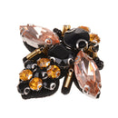 handmade rhinestone beaded sequin patches bees sew on patch for clothes applique