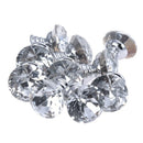 10 Pcs 20mm Crystal Glass Clear Cabinet Knob Drawer Pull Handle Kitchen Doo