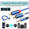 3.5mm Male to 2 RCA Male Aux Audio Cable for Amplifier Phone Edifer (0.5m) A