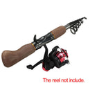 Carbon Fiber Telescope Fishing Rod Sea Rock Travel Spinning Pole New Portable