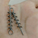 45Mm Spring Twist Lock Fishing Hook Centering Pin Worm Crank Hook Soft Fish
