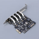 PCI-E to USB 3.0 4-Port PCI Express Card , Mini PCI-E USB 3.0 Hub Controller
