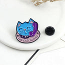 Creative Clothing Bags Alloy Badge Women Men Cute Phone Cat Brooch Jewelry A