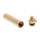 10pcs Portable Waterproof Brass Polished Pill Box Case Container Brass Capsule