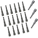 20Pcs Hex Socket Sleeve Nozzles Nut Driver Drill Bit Hex Power 10mm