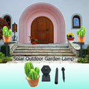 LED Solar Lamp 3 Cactus Light Sensor Control Spike Lamp for Garden Lighting A